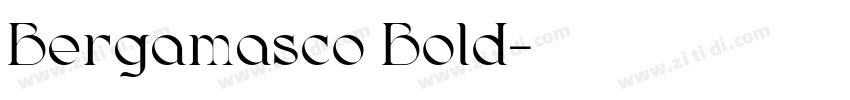 Bergamasco Bold字体转换